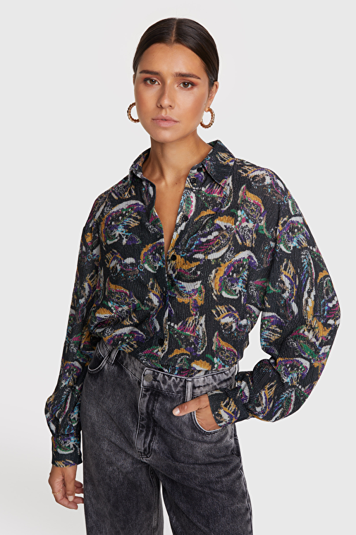 PAISLEY LUREX BLOUSE | Alix