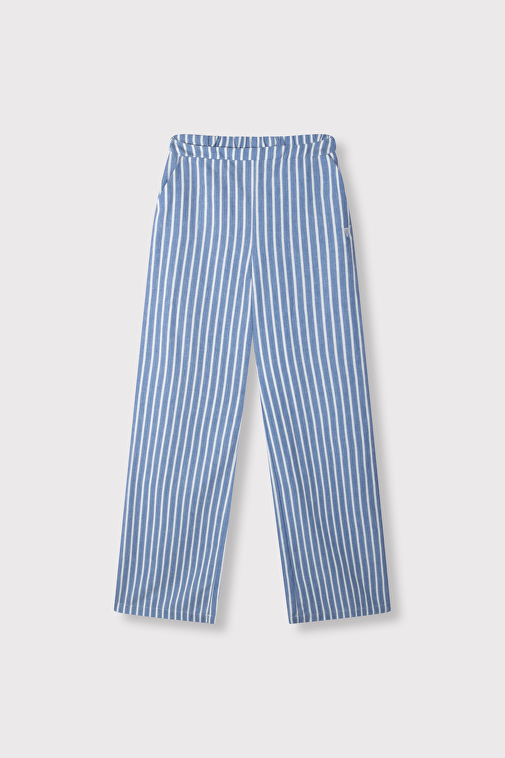 CHAMBRAY STRIPE PANTS