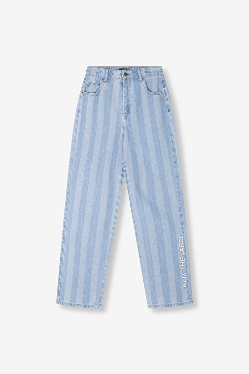 STRIPE DENIM PANTS