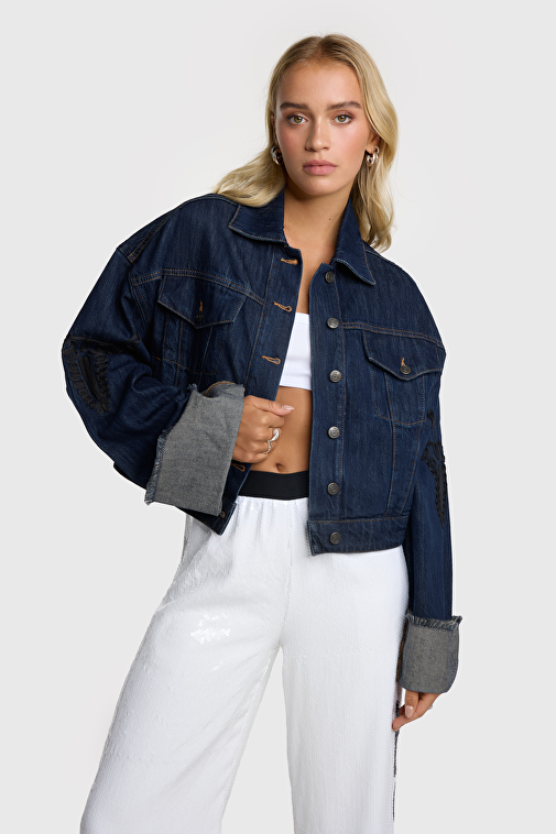 VINTAGE DENIM TAPE BULL JACKET