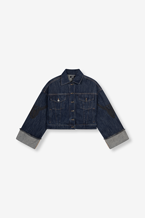 VINTAGE DENIM TAPE BULL JACKET