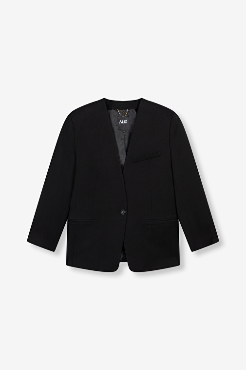 COLLARLESS BLAZER