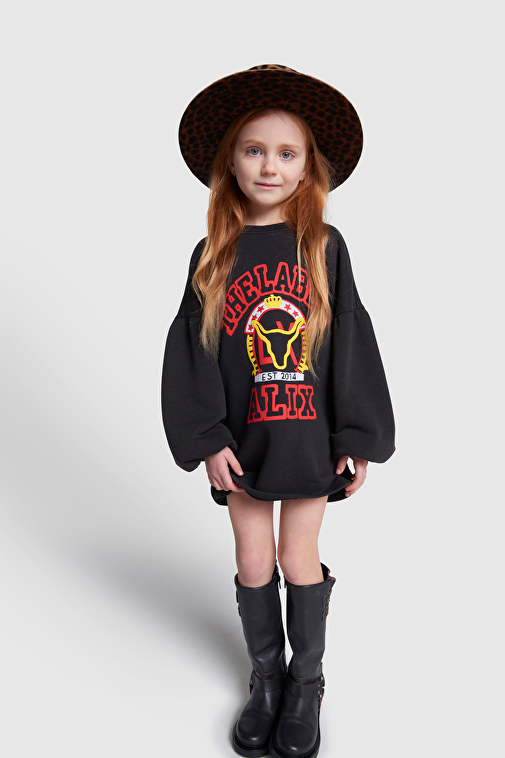 KIDS VARSITY SWEAT DRESS