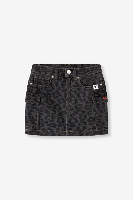 KIDS ANIMAL DENIM SKIRT