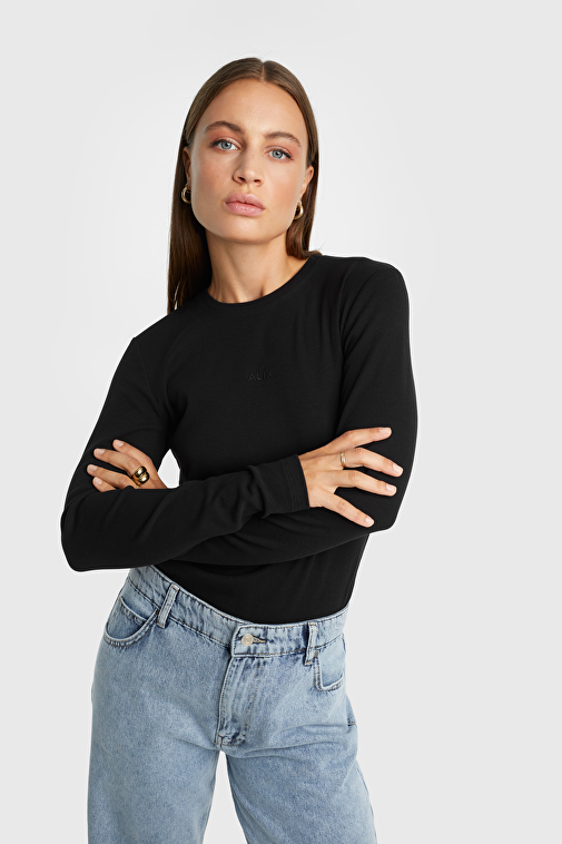 RIB JERSEY TOP | Alix